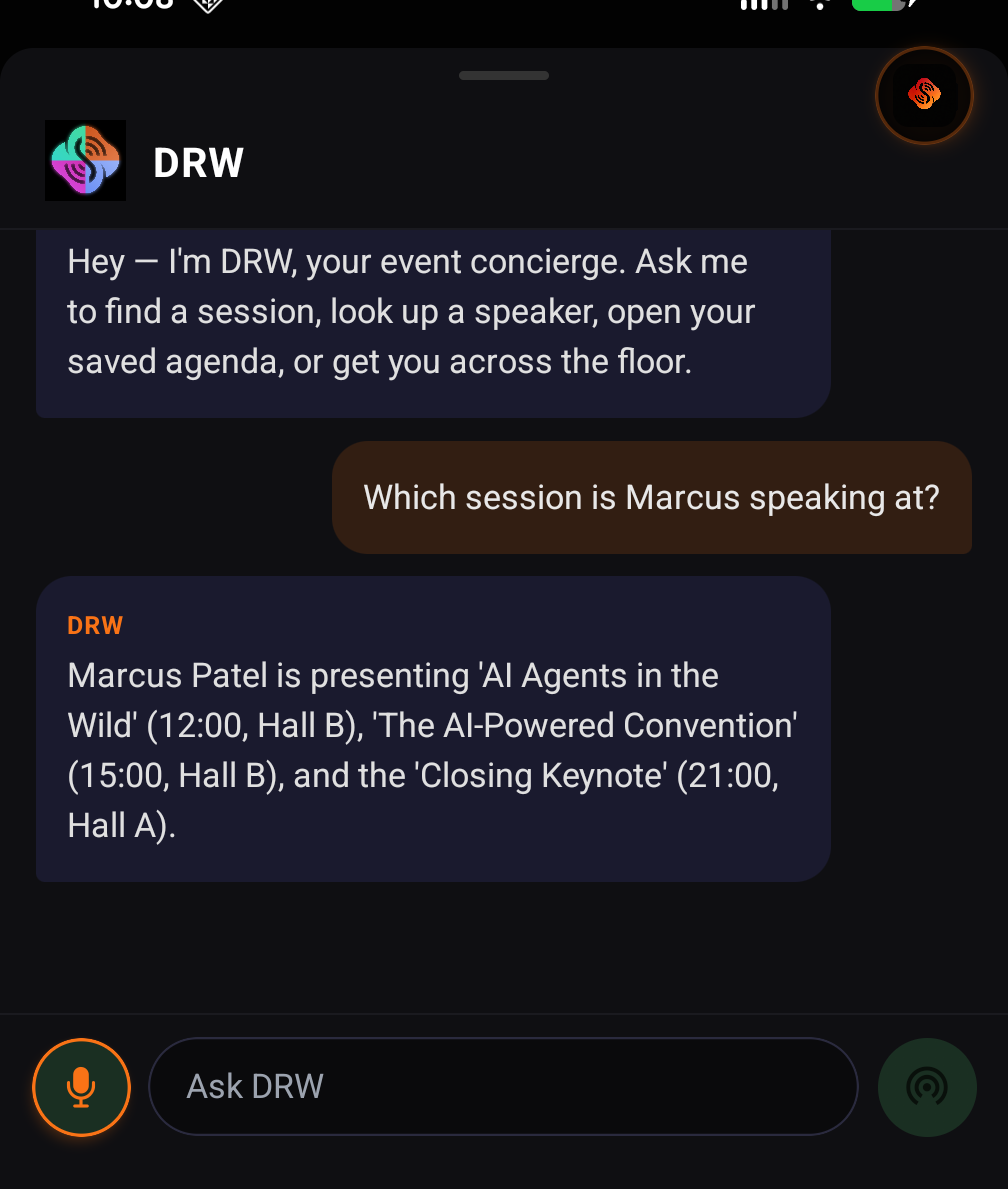 DRW, the Sonar event concierge